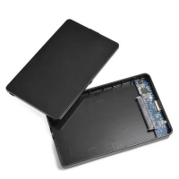 Plug and Play SSD / HDD 2.5 externe harde schijf behuizing ZWART